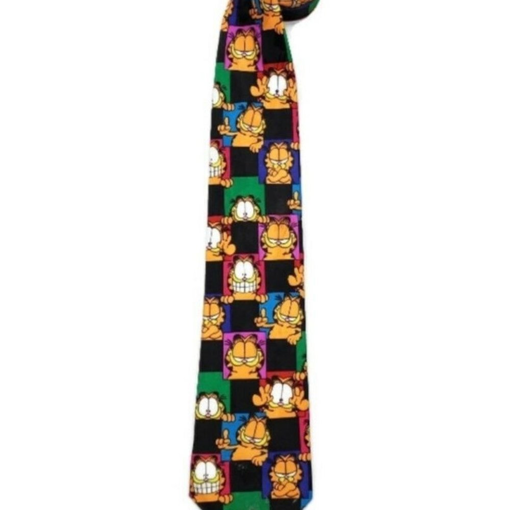 Garfield Portrait Vintage Mens Neck Tie